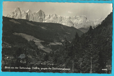 AK Blick von der Seitenalpe gegen die Dachsteingruppe. (1960)