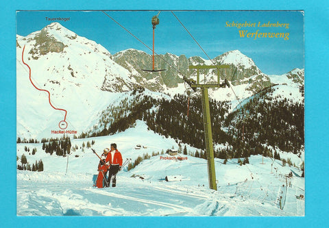 AK Werfenweng. Schigebiet Ladenberg.