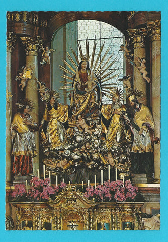 AK Pfarrkirche Bad Hofgastein. Gotische Madonna. (Schule Michael Pacher)