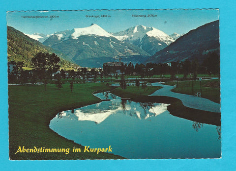 AK Bad Hofgastein. Abendstimmung im Kurpark.