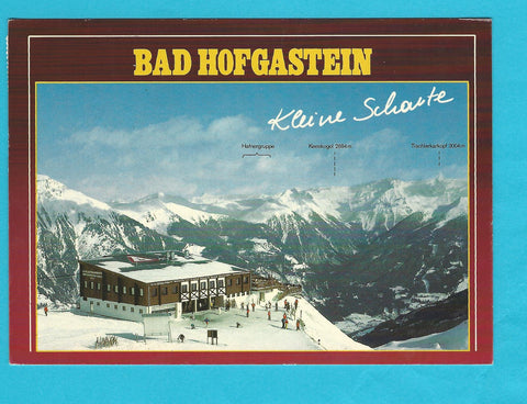 AK Bad Hofgastein. Schloßalmbahn, Bergstation und Restaurant.