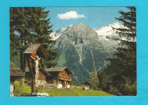 AK Badgastein. Luis-Trenker-Kreuz am Malerwinkel beim Hoteldorf Grüner Baum.