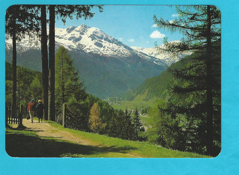 AK Badgastein. Höhenweg bei Windischgrätzhöhe mit Blick auf Radhausberg und Schareck.