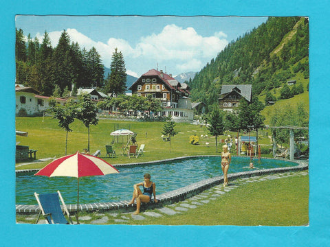 AK Badgastein. Kötschachtal mit Hotel Grüner Baum.