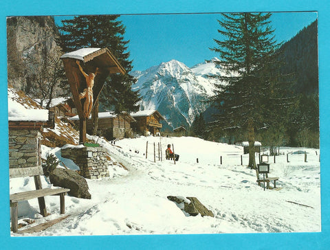 AK Badgastein. Malerwinkel. Grüner Baum. Luis Trenker Marterl.