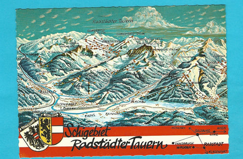 AK Schigebiet Radstädter Tauern.