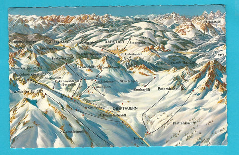 AK Winterpanorama - Radstädter Tauern.