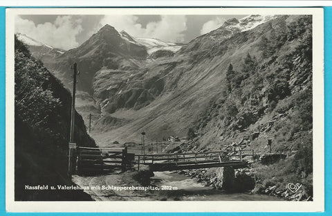 AK Nassfeld u. Valeriehaus mit Schlapperebenspitze.