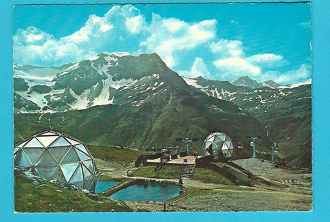 AK Sportgastein. Schideck Doppelsesselbahn Bergstation gegen Schareck.