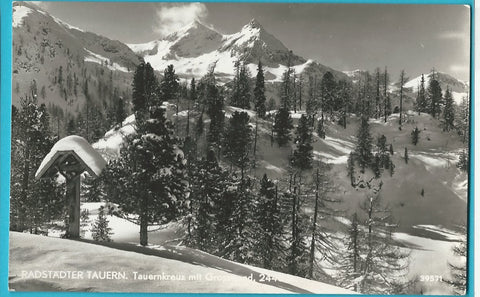 AK Radstädter Tauern. Tauernkreuz mit Grosswand.