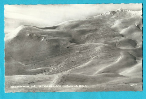 AK Radstädter Tauern. Abfahrt vom Seekareck. (1958)