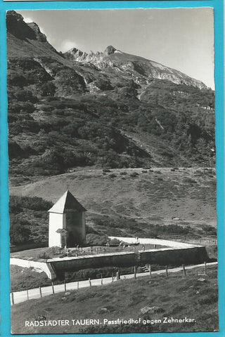 AK Radstädter Tauern. Passfriedhof gegen Zehnerkar.