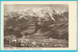 AK Markt Werfen gegen das Tennengebirge. (1923)