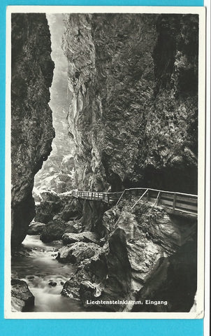 AK Liechtenstein-Klamm. Eingang.
