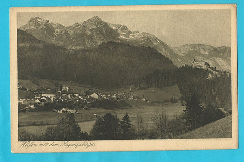 AK Werfen mit dem Hagengebirge.