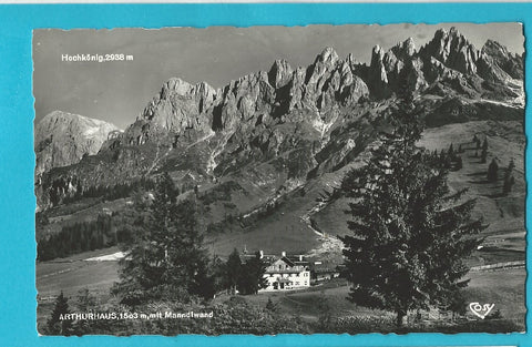 AK Arthurhaus mit Mandlwand.