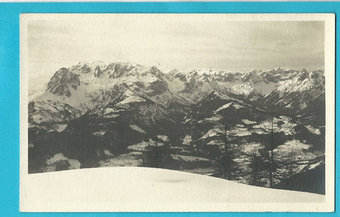 AK Hochkönig und Hagengebirge v. d. Bischlinghöhe.