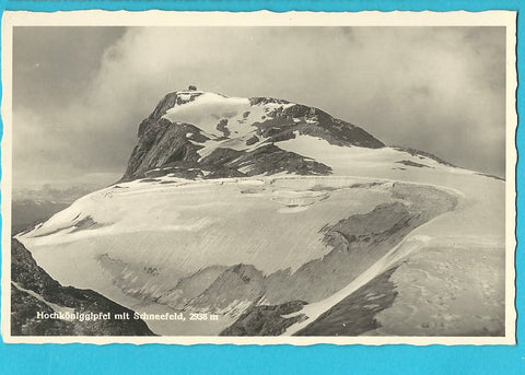 AK Hochköniggipfel mit Schneefeld.