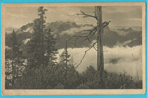 AK Hochkönig von der Achselkopfhütte im Tennengebirge bei Werfen. (1921)