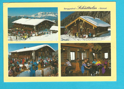 AK Kleinarl. Berggasthof Schüttalm. Familie Konrad und Monika Seiwald.