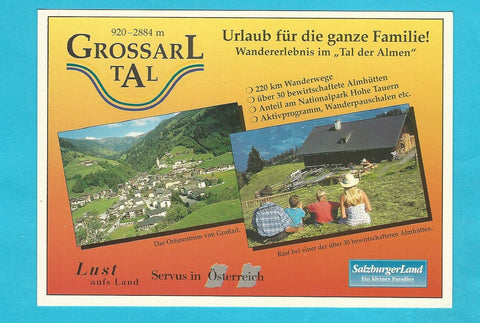 Werbe-AK Grossarltal.