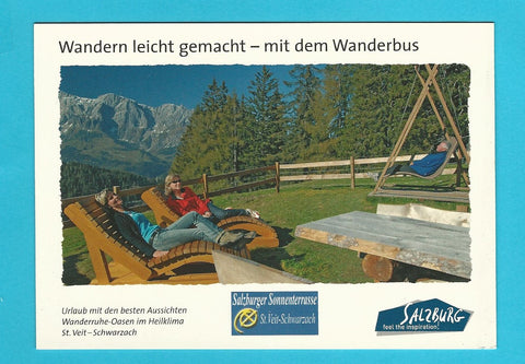 Werbe-AK Salzburger Sonnenterrasse St. Veit/Schwarzach. Markt 1. Schwarzach.