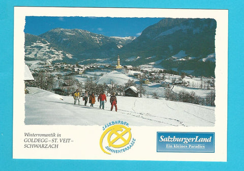Werbe-AK Salzburger Sonnenterrasse Goldegg/St. Veit/Schwarzach. Markt 1. Schwarzach.