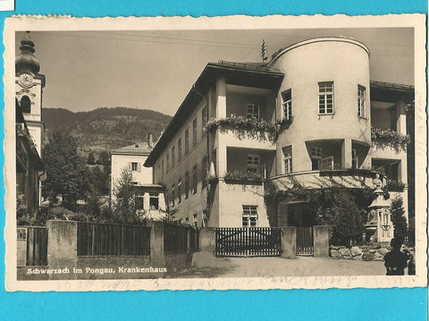 AK Schwarzach im Pongau. Krankenhaus. (1937)
