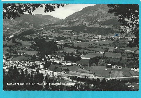AK Schwarzach mit St. Veit im Pongau.