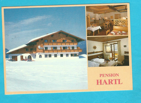 AK Flachau. Pension Hartl. Wilfried und Elisabeth Hartl, Feuersang 214.