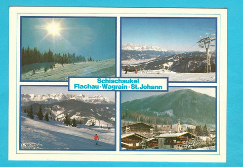 AK Schischaukel Flachau Wagrain St. Johann.