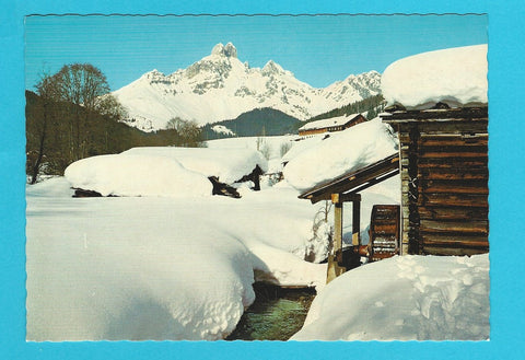 AK Winterzauber im Skiparadies Filzmoos mit Bischofsmütze.