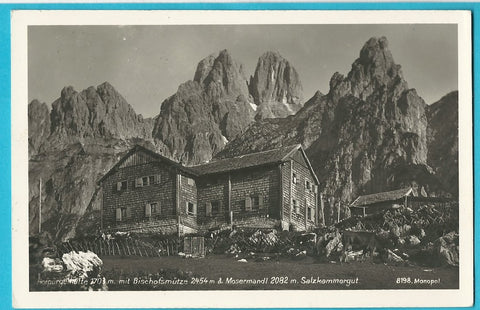 AK Hofpürgelhütte mit Bischofsmütze.