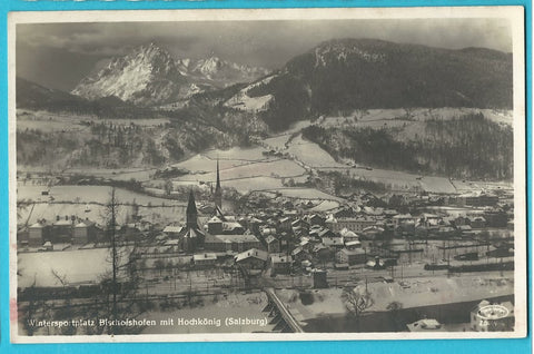 AK Bischofshofen mit Hochkönig. (1930-31)