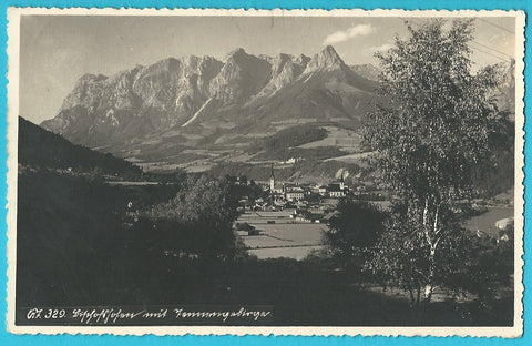 AK Bischofshofen mit Tennengebirge.