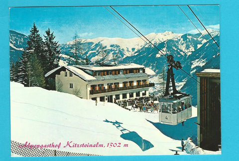 AK Alpengasthof Kitzsteinalm mit Schloßalmbahn. Bad Hofgastein.