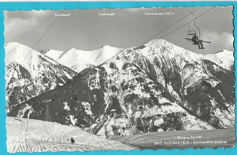 AK Bad Hofgastein. Berg- u. Skilift Schloßalm.