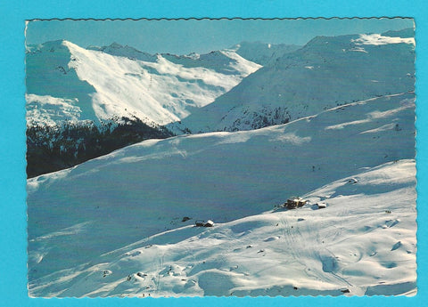 AK Bad Hofgastein. Blick von der Bergstation der Seilbahn zur Kleinen Scharte auf Schloßalm-Haus usw.