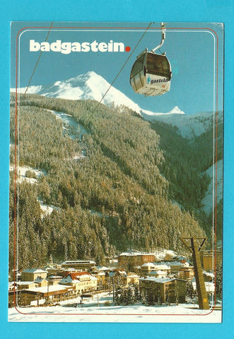 AK Badgastein. Stubnerkogel-Bahn und Bahnhofsviertel.