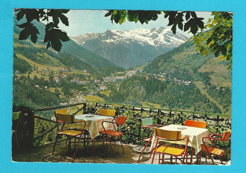 AK Badgastein mit Radhausberg gesehen von der Terrasse des Cafe Gamskar.