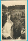 AK Wildbad Gastein - Wasserfall mit Kurhaus. (1917)