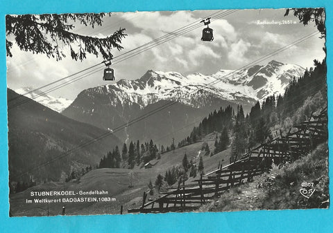 AK Badgastein. Stubnerkogel - Gondelbahn.