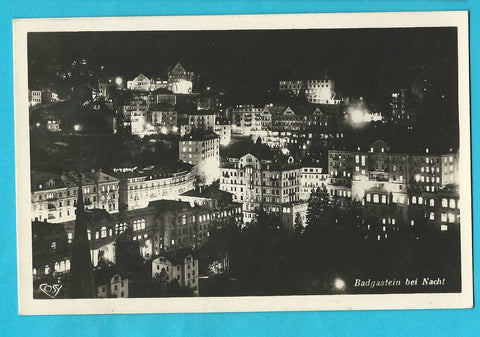 AK Badgastein bei Nacht.