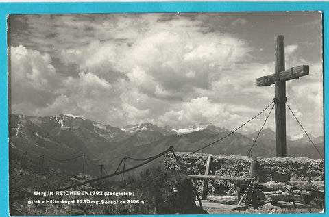 AK Berglift Reicheben. Blick v. Hüttenkogel g. Sonnblick. (1954)