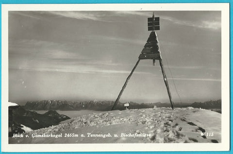 AK Blick vom Gamskarkogel a. Tennengebirge u. Bischofsmütze.