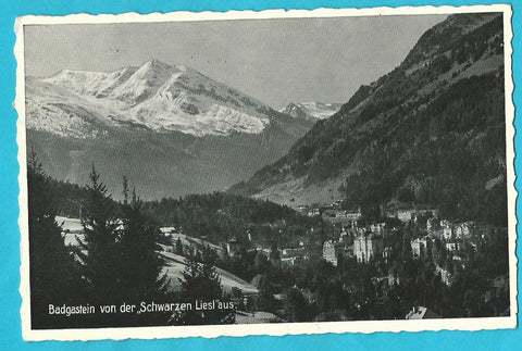 AK Badgastein von der Schwarzen Liesl aus.