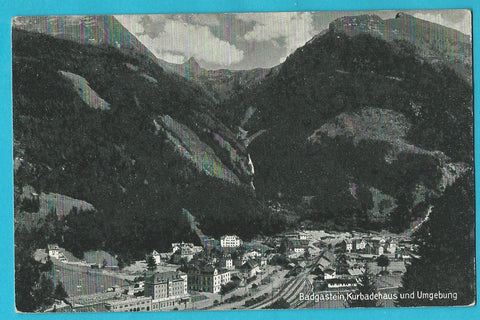 AK Badgastein, Kurbadehaus und Umgebung.