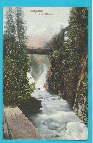 AK Badgastein. Schreckbrücke.