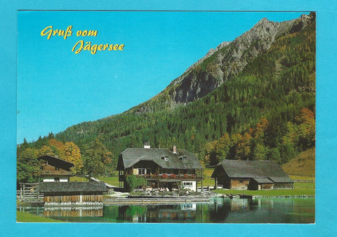 AK Gruß vom Jägersee im Kleinarltal.