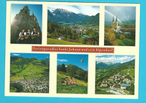 AK Ferienparadies St. Johann und sein Alpendorf.